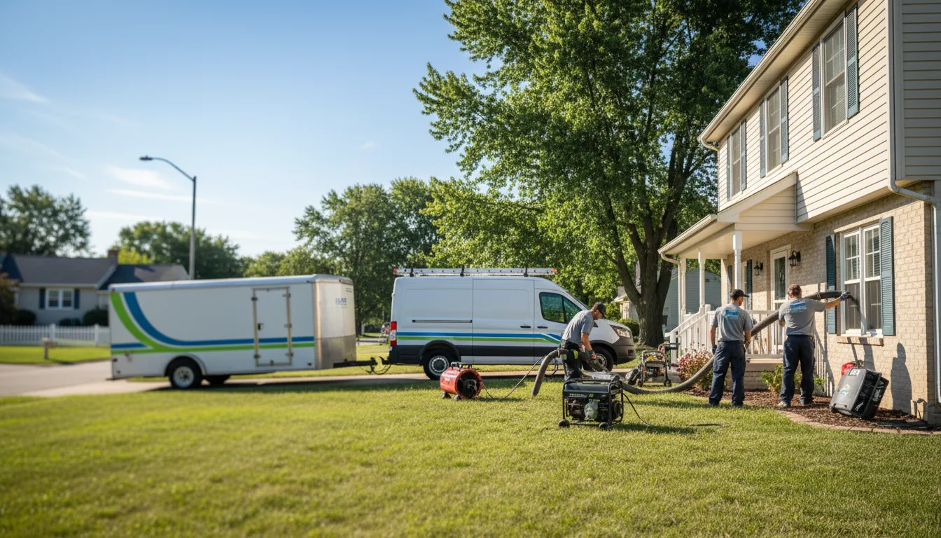 Flooded Basement Restoration And Cleanup With Repair in Minneapolis, KS near me
